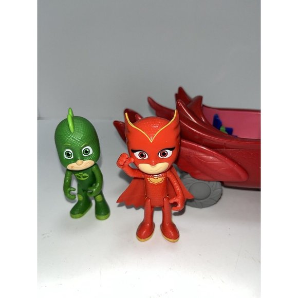 PJ Masks Owl Glider 3 Seater Vehicle with Owlette Catboy Gekko Action Figures - Picture 9 of 12